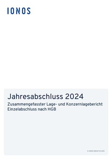 Thumbnail IONOS Group Financial Statement 2024