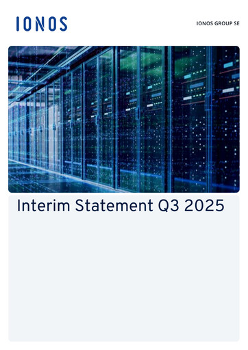 Thumbnail IONOS Group Quarterly Report 2025-q3