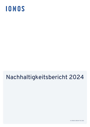 Thumbnail IONOS Group Sustainability Report 2024