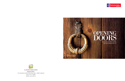 Thumbnail Aavas Financiers
 Annual Report 2012-2013