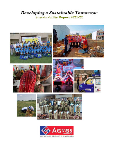 Thumbnail Aavas Financiers
 Sustainability Report 2021-2022