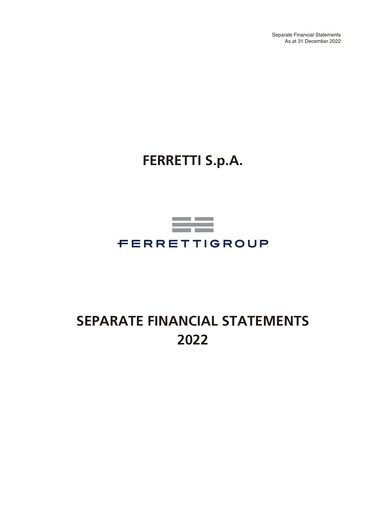 Thumbnail Ferretti Financial Statement 2022