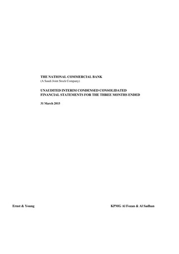 Thumbnail The Saudi National Bank Financial Statement 2015-q1