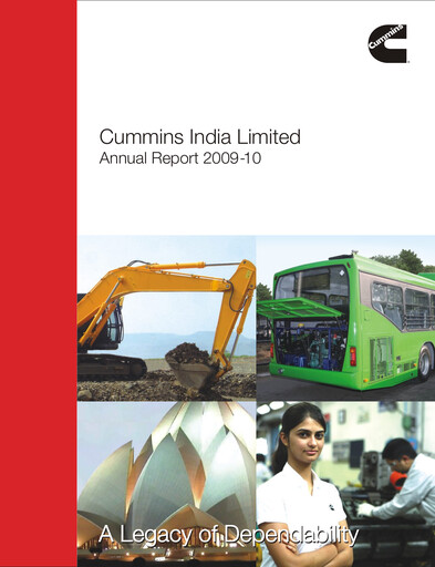 Thumbnail Cummins India Annual Report 2009-2010