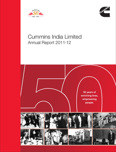 Thumbnail Cummins India Annual Report 2011-2012