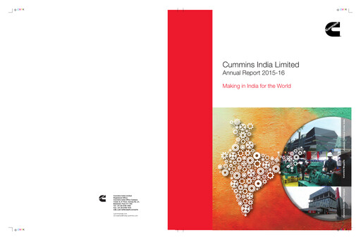 Thumbnail Cummins India Annual Report 2015-2016