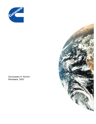 Vorschaubild Cummins India Nachhaltigkeitsbericht fy2003