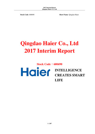 Thumbnail Haier Smart Home Half-year Report 2017