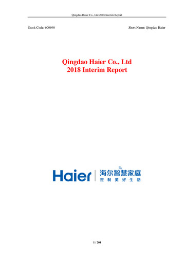 Thumbnail Haier Smart Home Half-year Report 2018