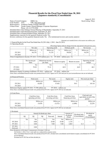 Thumbnail Gree Financial Statement fy2011