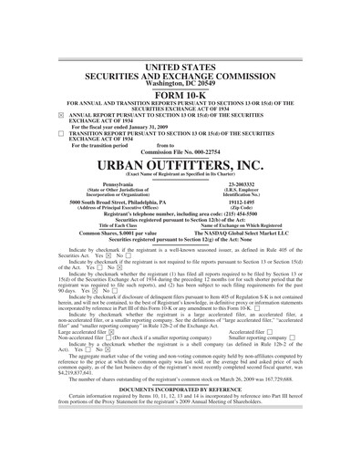 Thumbnail Urban Outfitters
 Annual Report 2009