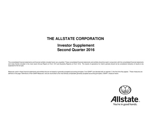 Thumbnail Allstate Quarterly Report 2016-q2