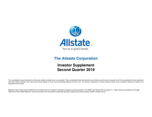 Thumbnail Allstate Quarterly Report 2019-q2