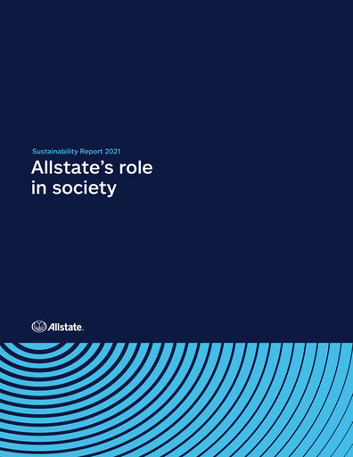Thumbnail Allstate Sustainability Report 2021