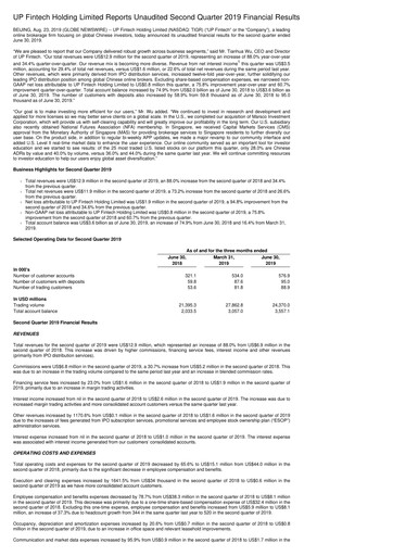 Thumbnail UP Fintech (Tiger Brokers) Quarterly Report 2019-q2