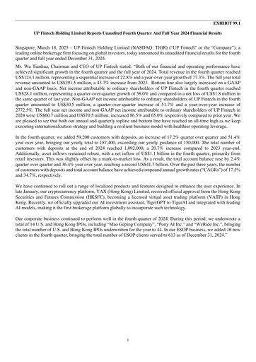 Thumbnail UP Fintech (Tiger Brokers) Quarterly Report 2024-q4