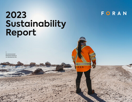Thumbnail Foran Mining Sustainability Report 2023