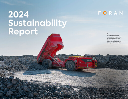 Thumbnail Foran Mining Sustainability Report 2024