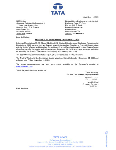 Thumbnail Tata Power
 Half-year Report 2025-h1