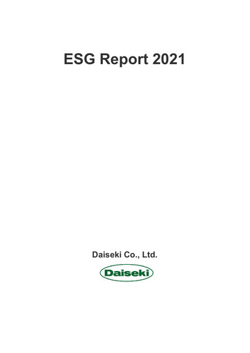 Thumbnail Daiseki ESG Report 2021