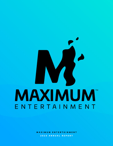 Thumbnail Maximum Entertainment Annual Report 2023
