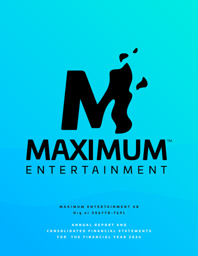 Thumbnail Maximum Entertainment Annual Report 2024