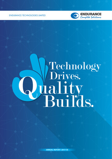 Thumbnail Endurance Technologies
 Annual Report 2017-2018