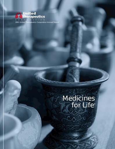 Thumbnail United Therapeutics Annual Report 2001