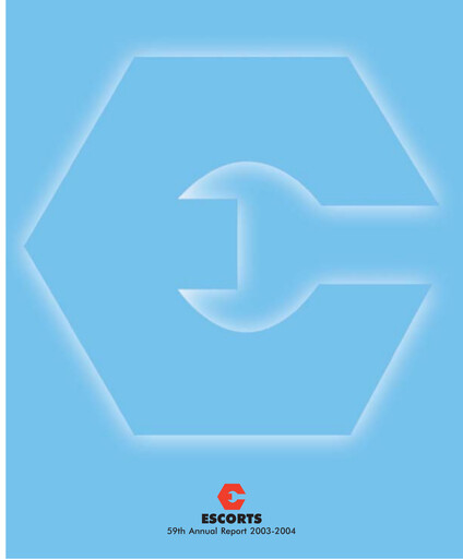 Thumbnail Escorts Kubota
 Annual Report 2003-2004