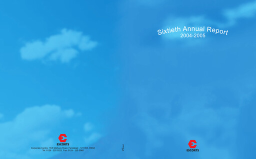 Thumbnail Escorts Kubota
 Annual Report 2004-2005