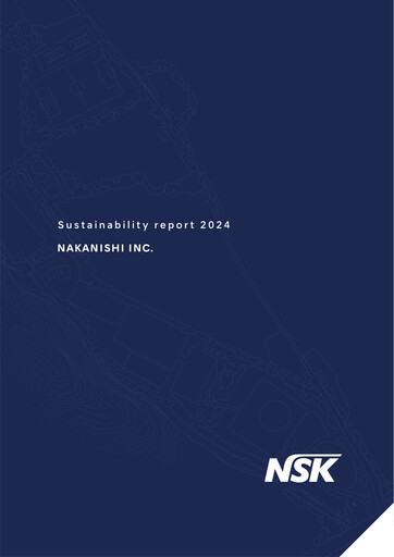 Thumbnail Nakanishi Sustainability Report 2024