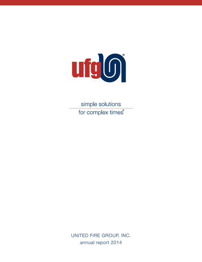 Thumbnail United Fire Group Annual Report 2014