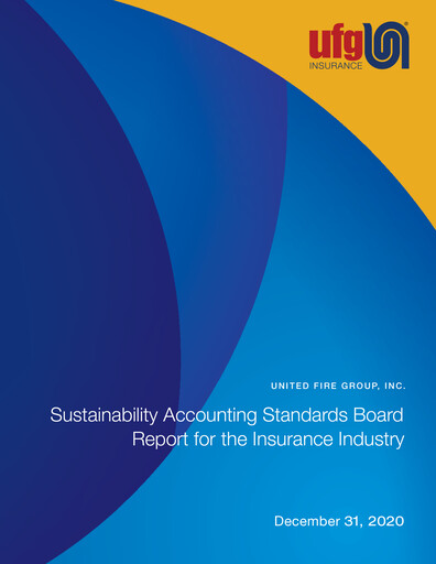 Thumbnail United Fire Group ESG Report 2020