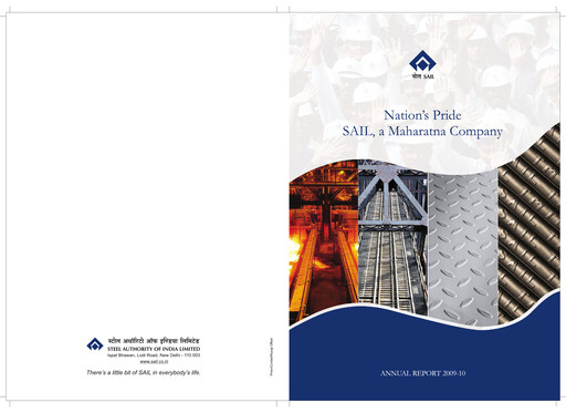 Thumbnail Steel Authority of India Annual Report 2009-2010