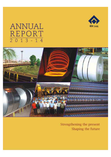 Thumbnail Steel Authority of India Annual Report 2013-2014