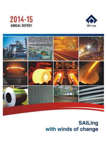 Thumbnail Steel Authority of India Annual Report 2014-2015