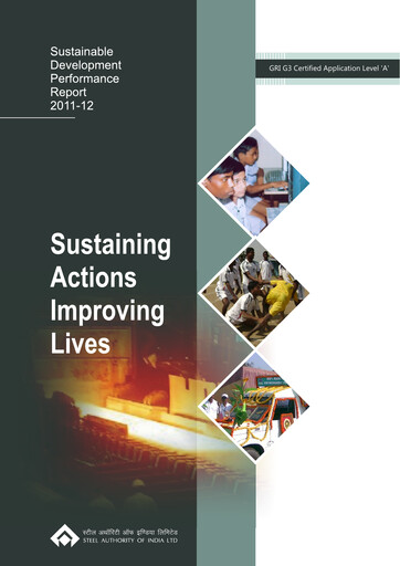Thumbnail Steel Authority of India Sustainability Report 2011-2012