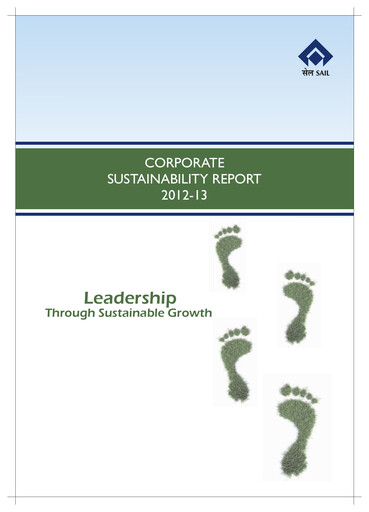 Thumbnail Steel Authority of India Sustainability Report 2012-2013