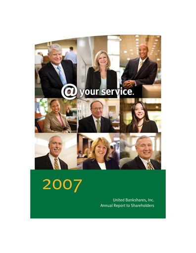 Miniature United Bankshares Rapport annuel 2007