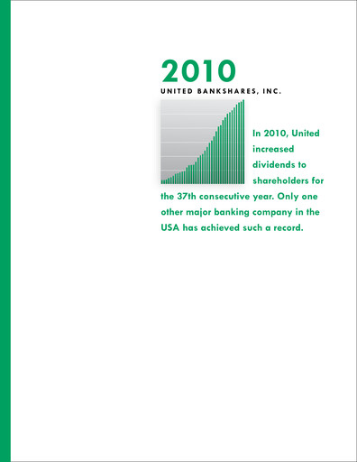 Miniature United Bankshares Rapport annuel 2010