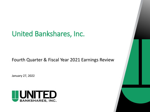 Miniature United Bankshares Rapport trimestriel 2021-q4