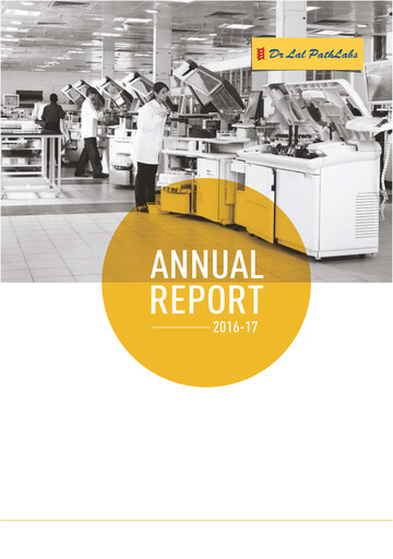 Miniature Dr Lal PathLabs
 Rapport annuel 2016-2017