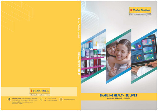 Miniature Dr Lal PathLabs
 Rapport annuel 2019-2020