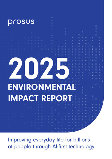 Thumbnail Prosus ESG Report 2025