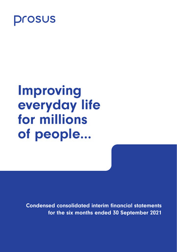 Thumbnail Prosus Half-year Report 2022-h1