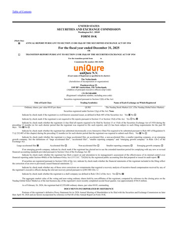 Thumbnail uniQure Annual Report 2025