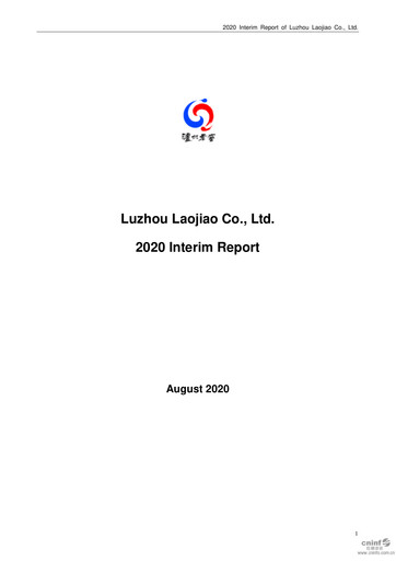 Thumbnail Luzhou Laojiao Half-year Report 2020-h1