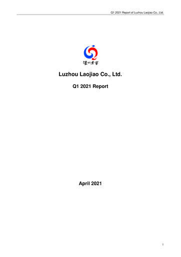 Thumbnail Luzhou Laojiao Quarterly Report 2021-q1