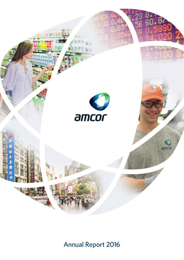 Thumbnail Amcor Annual Report 2016