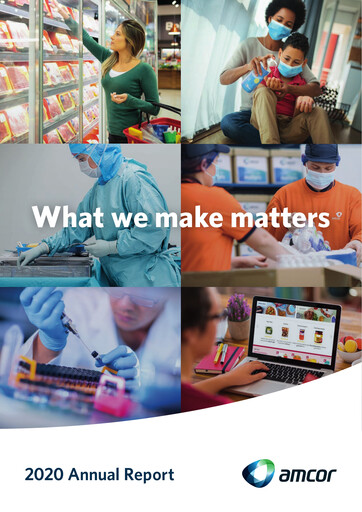 Thumbnail Amcor Annual Report 2020